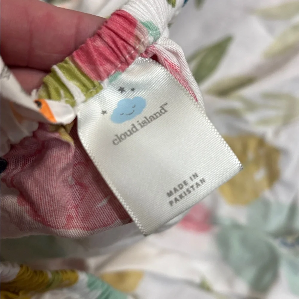 2 floral crib, Sheets